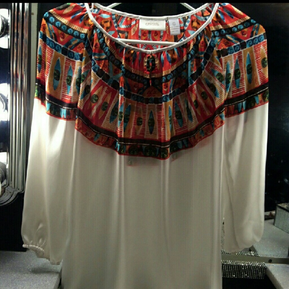 Chico's satin blouse